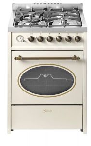 Gurari G 614 CR Gas Standherd 60 cm Erdgas Fl.Gas 4 Kw WOK Gasgrill