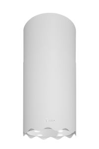 Gurari GCH P 892 WH Diamond Dunstabzugshaube Inselhaube 40 cm 850 m³/h Weiß Wellenförmig