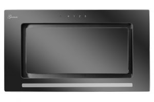Gurari  GCH D E 217 BL. Einbau Dunstabzugshaube Deckenhaube 52cm 1000m³/h Schwarzglas Lüfterbaustein