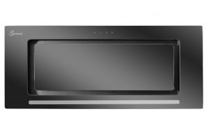 Gurari  GCH D E 217 BL. Einbau Dunstabzugshaube Deckenhaube 70 cm 1000m³/h Schwarzglas Lüfterbaustein