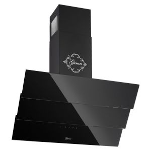 Gurari GCH D 267 BL Dunstabzugshaube 60cm 1000m³/h kopffreihaube Schwarz Glas TouchControl