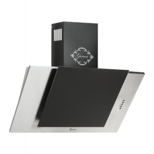 Gurari GCH S 482 90 IS Dunstabzugshaube kopffreihaube 90cm 1000 m³/h Edelstahl Schwarzglas